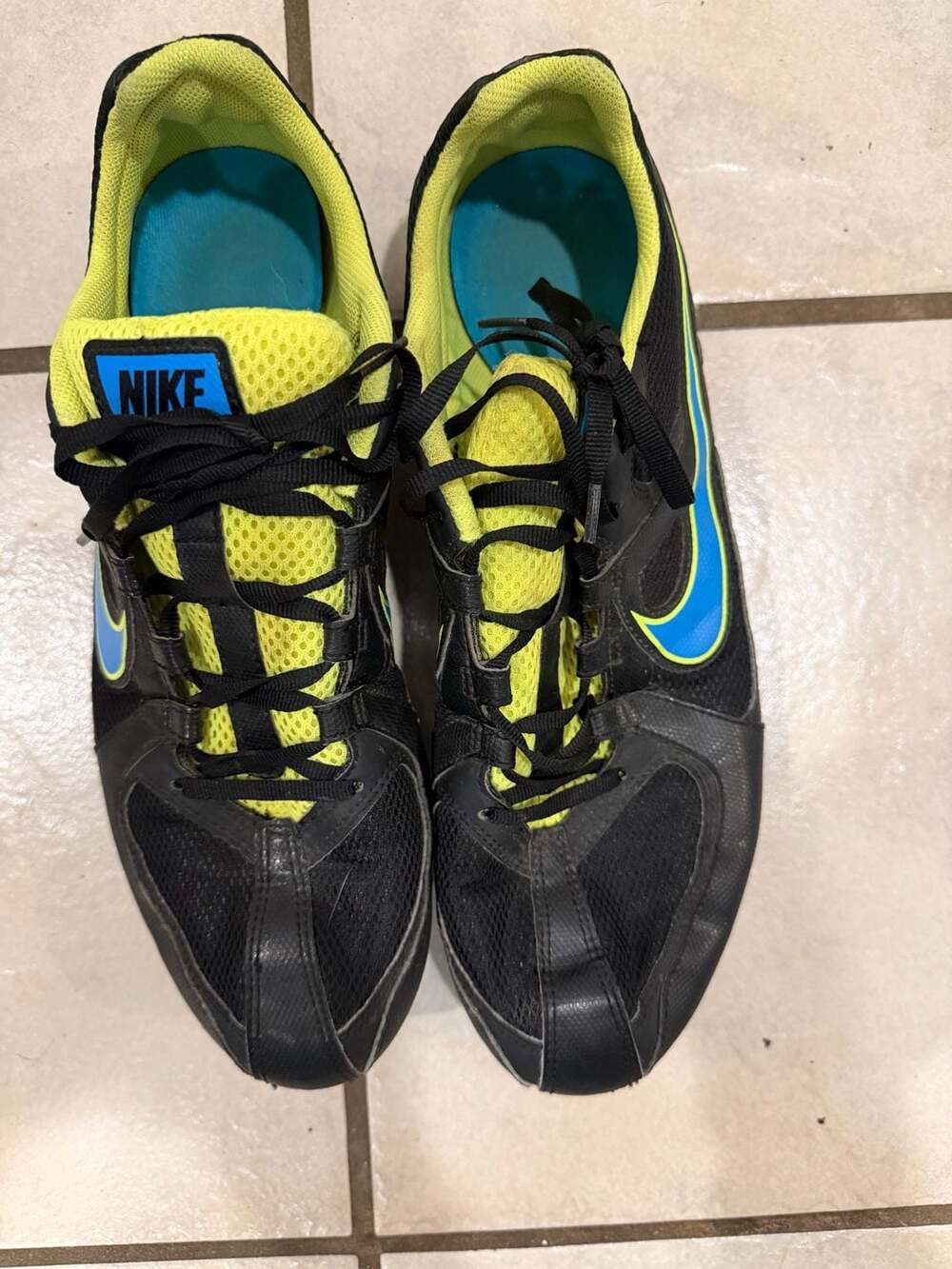 Nike Zoom Rival MD Track & Field Spikes Black Blue Sz 11